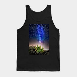 Aloe Vera Plant with Milky Way Tank Top